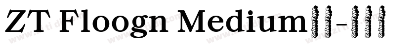 ZT Floogn Medium字体字体转换